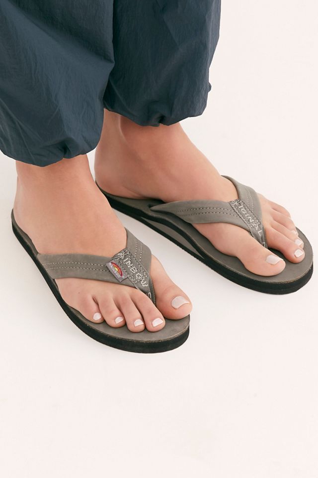 rainbow flip flops arch support