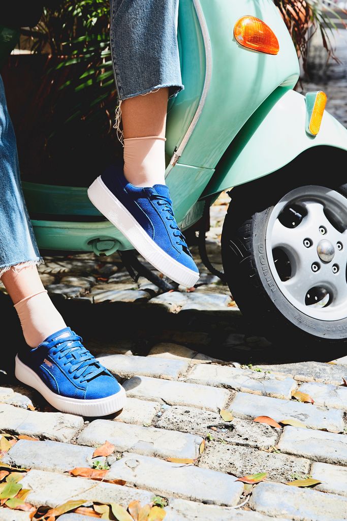 suede platform trainers