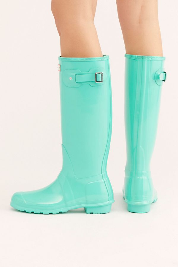 beige hunter wellies