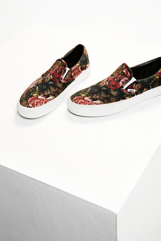 floral slip ons