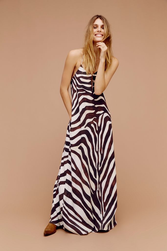 Zebra Maxi Dress Free People 0859