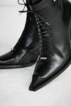 trevor boots in ivory leather