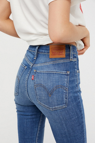 levi's mile high super skinny jeans castaway blue