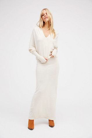 free people white sweater dress