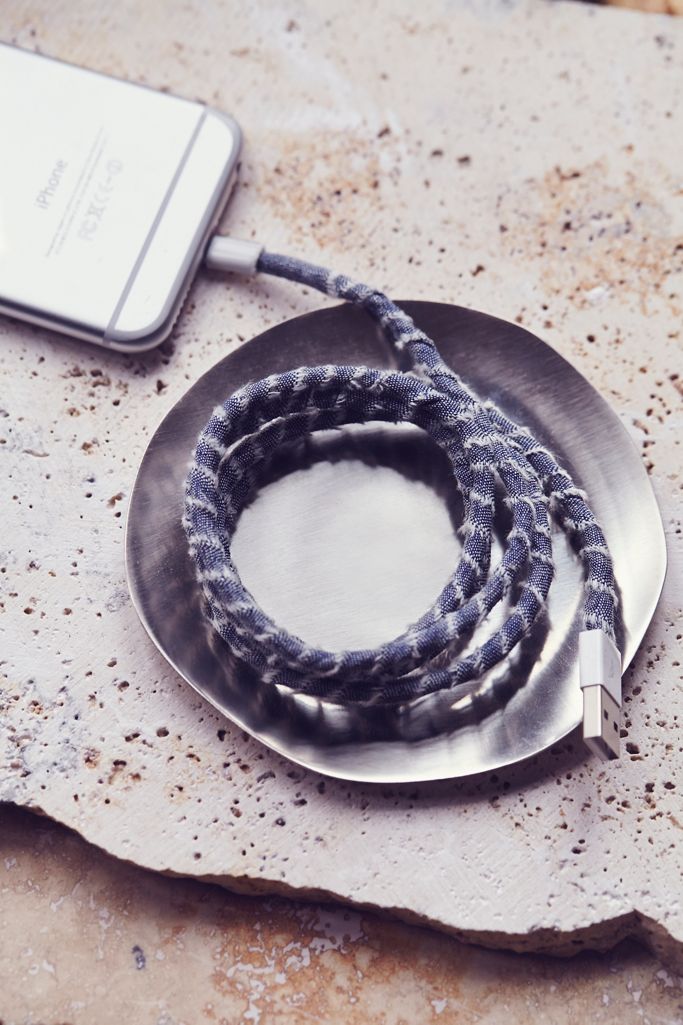 Fabric Wrapped Charging Cord Free People