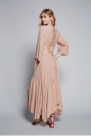 flamingo maxi dress