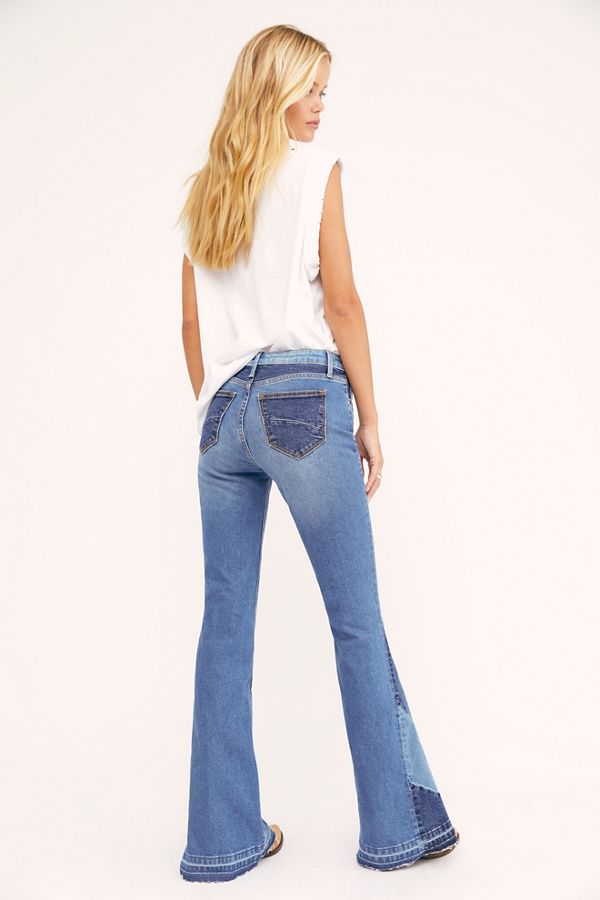 Driftwood Farrah Embroidered Flare Jeans | Free People