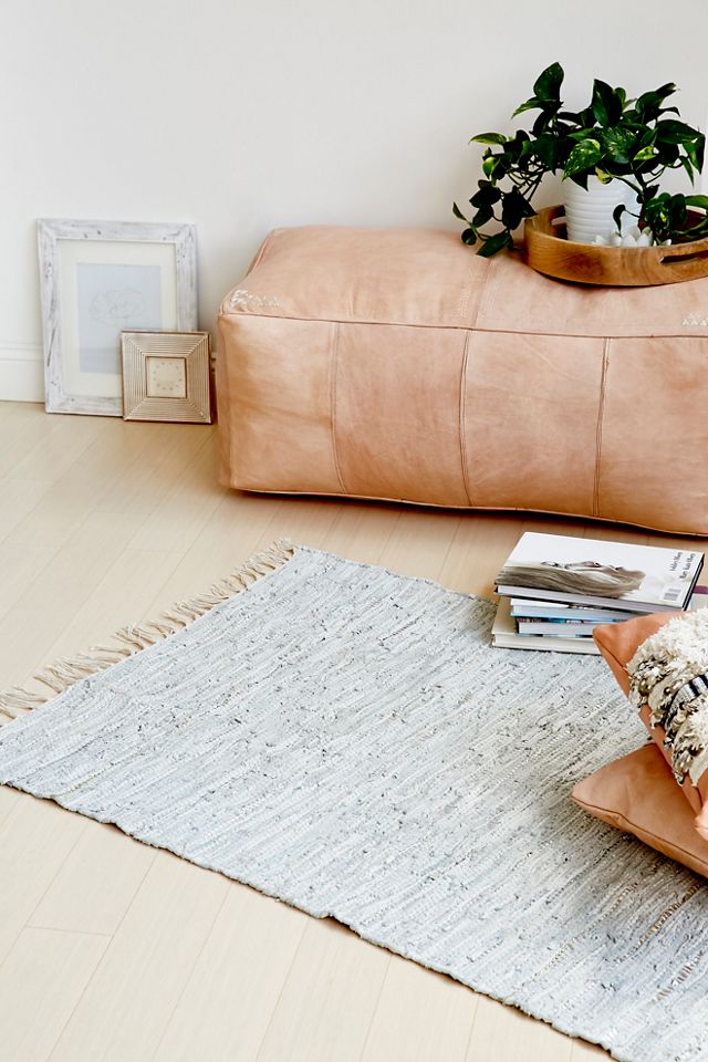Metallic Leather Rug Free People