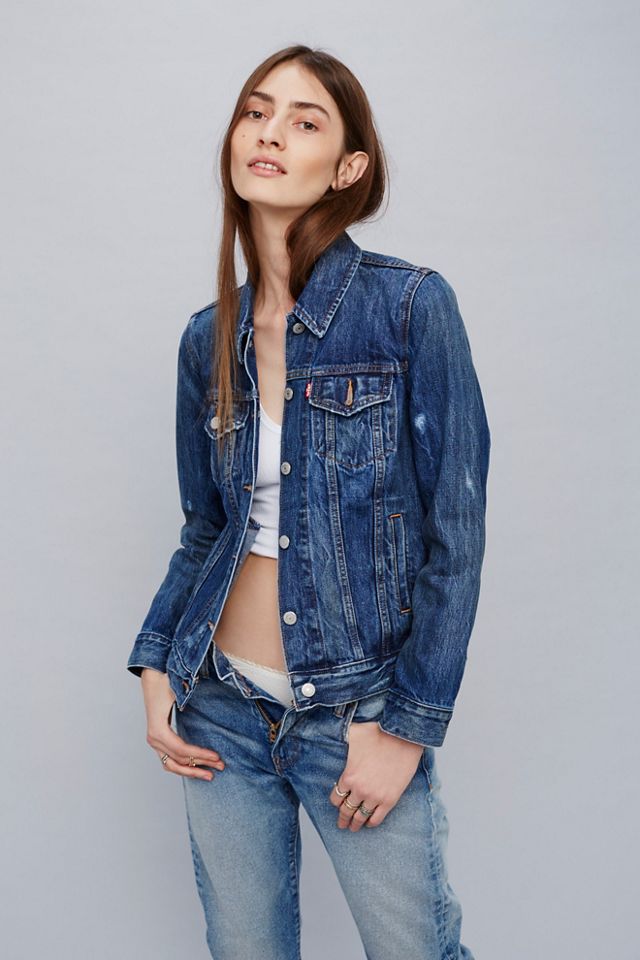 Boyfriend Trucker Denim Jacket Free People