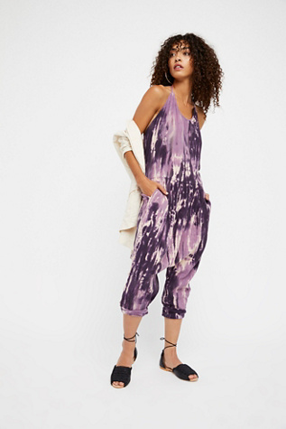 free people purple jumpsuit