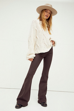 penny pull on flare jeans short