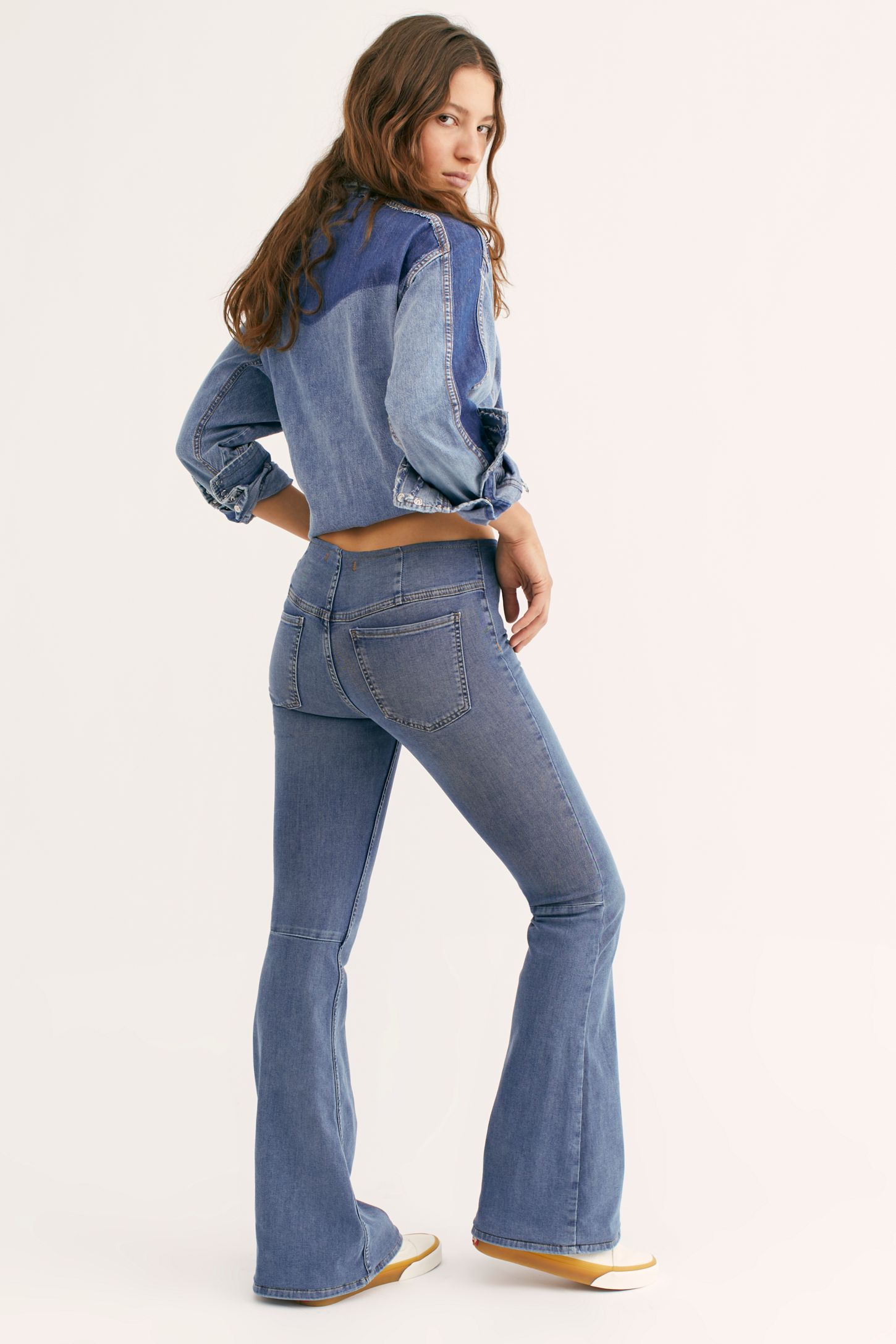 Slide View 2: Penny Pull-On Flare Jeans