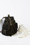 washed canvas backpack