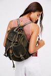 washed canvas backpack