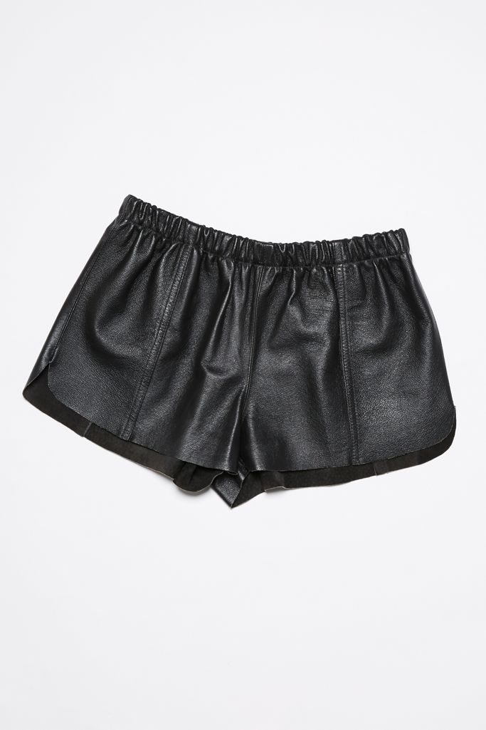 Vintage 1980s Leather Shorts Free People
