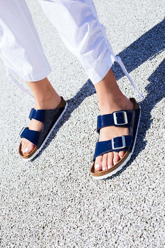 blue patent birkenstock