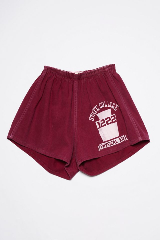 Vintage Maroon Gym Shorts | Free People