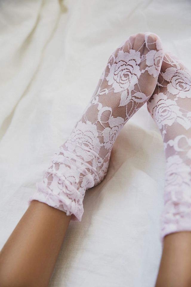 lace socks long