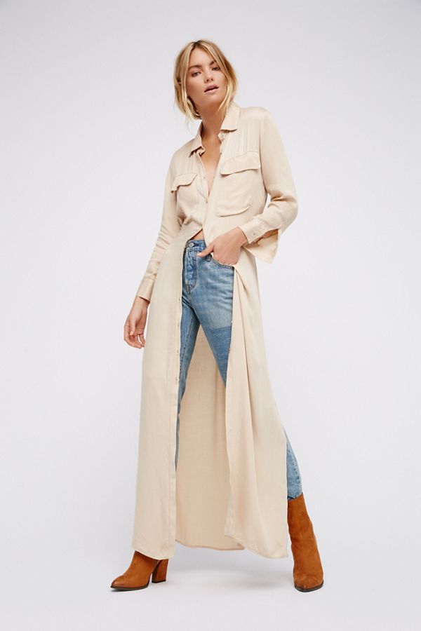 maxi shirt with shorts