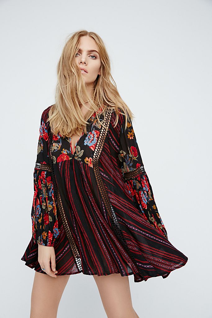 Just The Two Of Us Mixed Printed Tunic | Free People