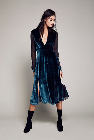 free people velvet dress