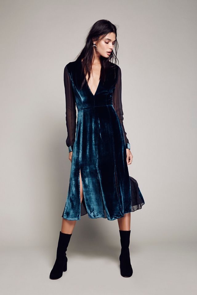 Amelina Velvet Dress Free People