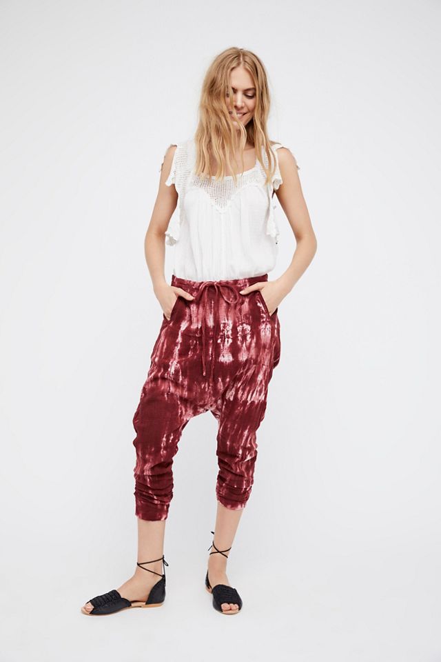 free people tie dye joggers