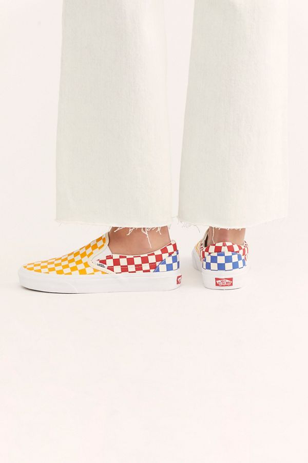 Slide View 4: Classic Checkered Slip-On