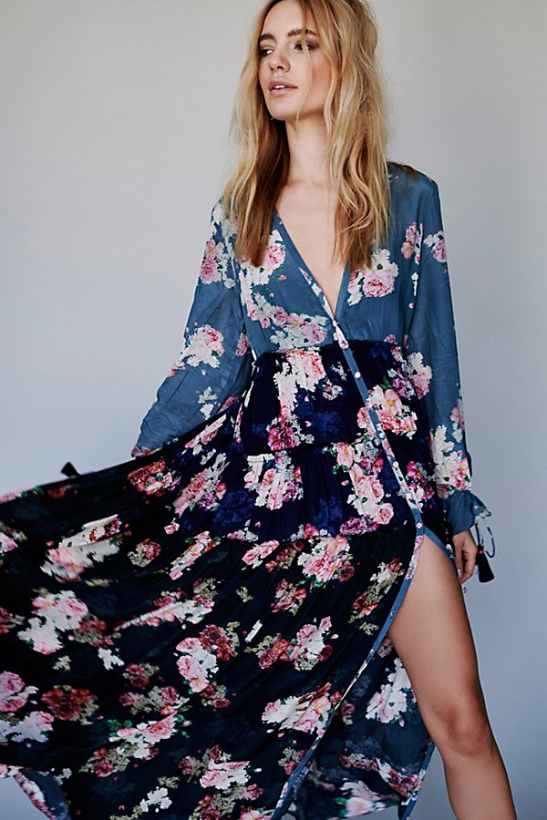 Mixed Floral Maxi Dress | Free People