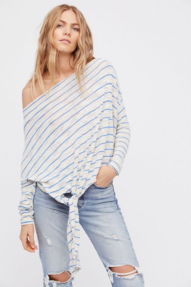 free people striped tee