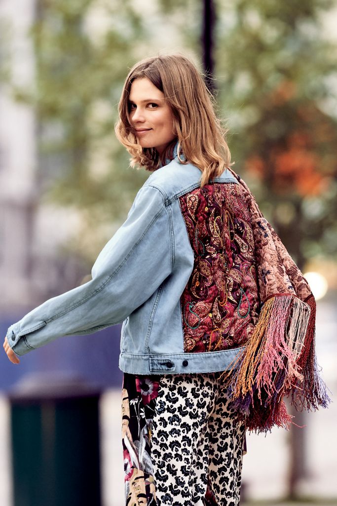 Paisley Quilted Denim Jacket | Free People
