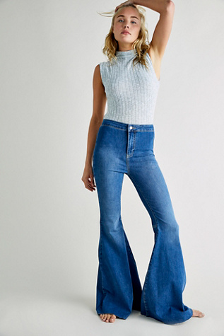 just float on flare jeans free people