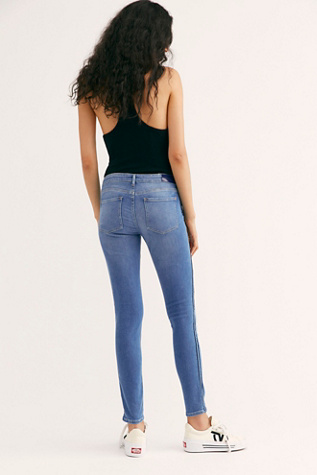 Scotch & Soda Core Bohemienne Mid Rise Skinny Grey Roots Jeans voor dames, Grey Roots 7634, 25W x 30L