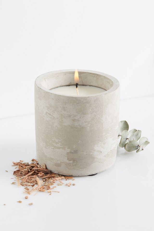 Cement Candle Cylinder Free People