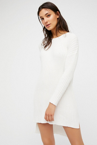 free people white sweater dress