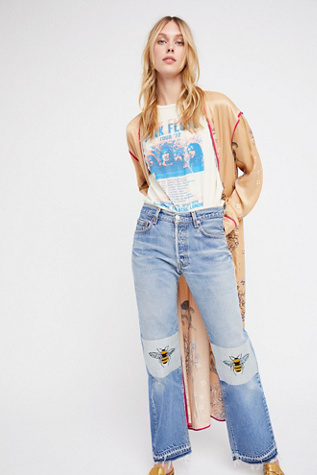 free people embroidered jeans