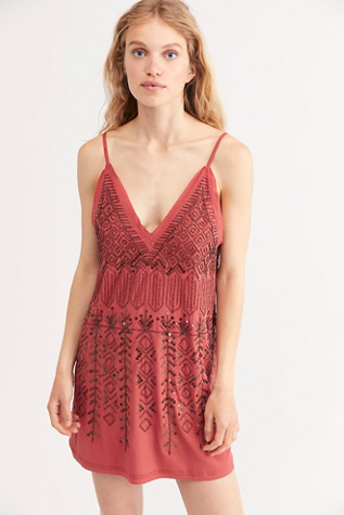 free people arizona nights embellished slip