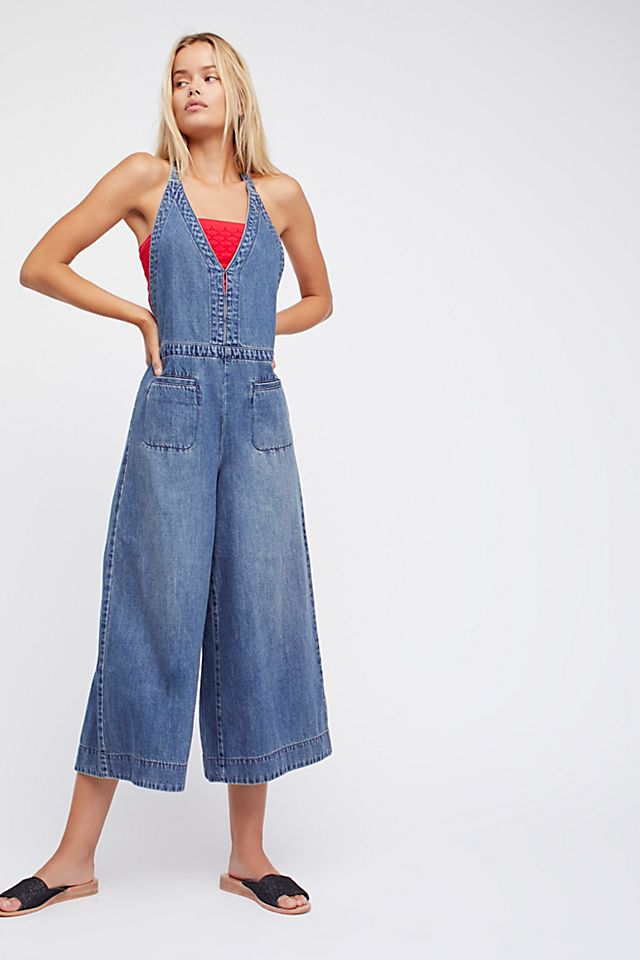 Great Reflection Denim One-Piece | Free People