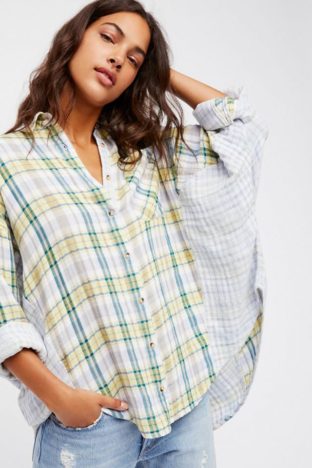 free people one and only button down