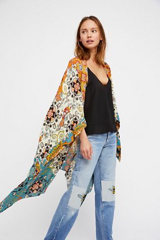 Little Wing Mix Print Kimono