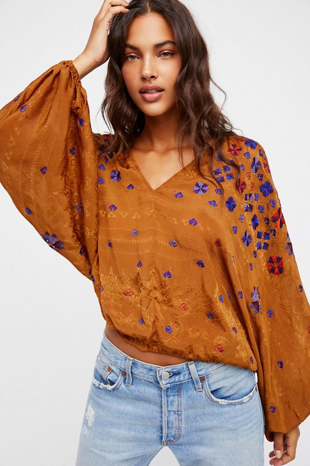 Music in Time Embroidered Top | Free People