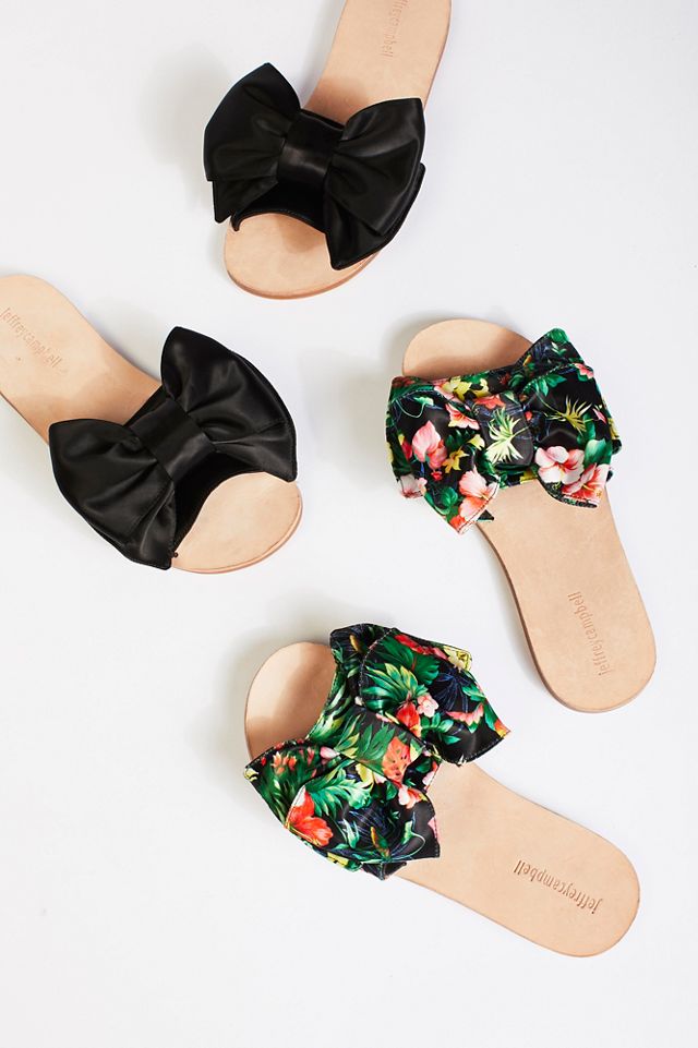 bow scarf sandals