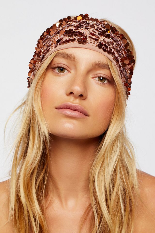 Sequin Coin Headband Free People