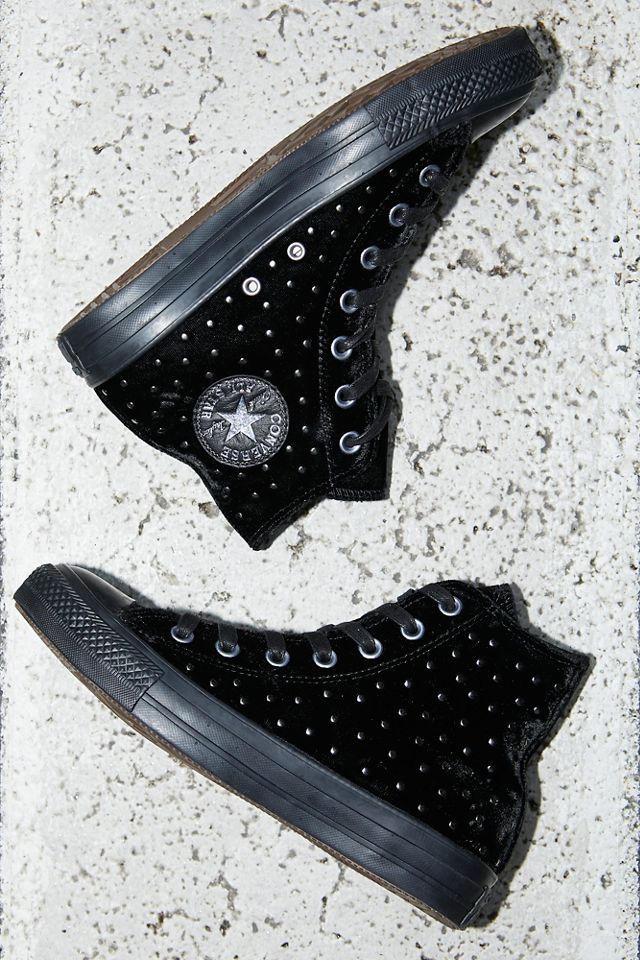 ray studded high top sneakers