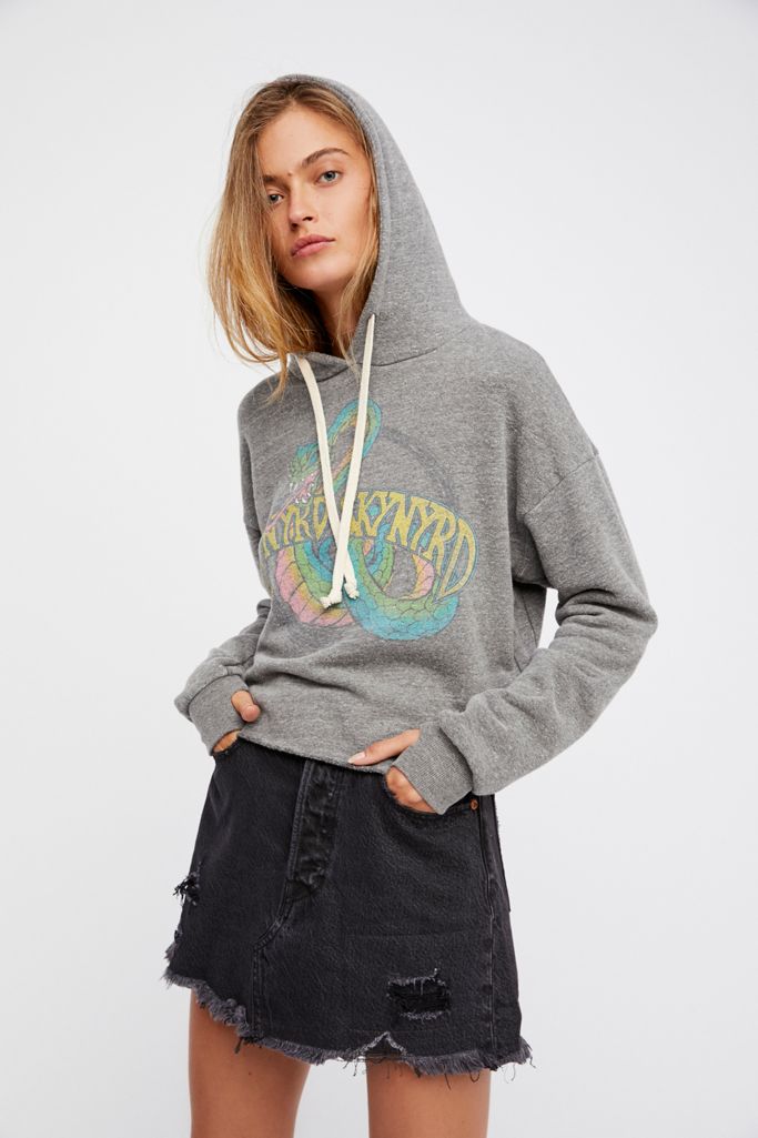 Rock n Roll Cropped Hoodie