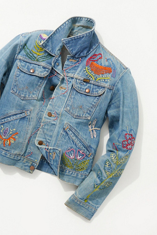 embroidered jeans jacket