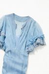 ruffle net gown