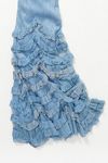ruffle net gown