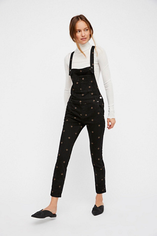 We The Free Embroidered Denim Overall | Free People