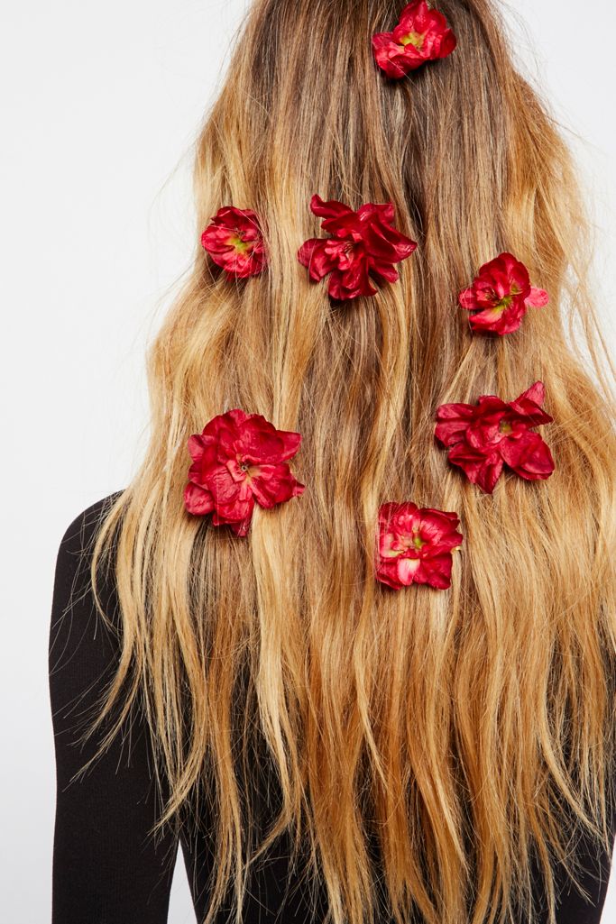 Franny Flower Hair Pins Free People